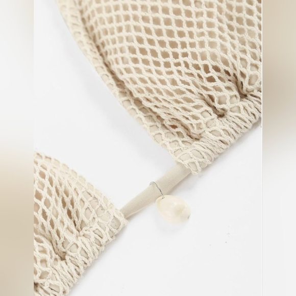 ZAFUL Triangle Fishnet Bikini #435 NWT - Picture 4 of 12